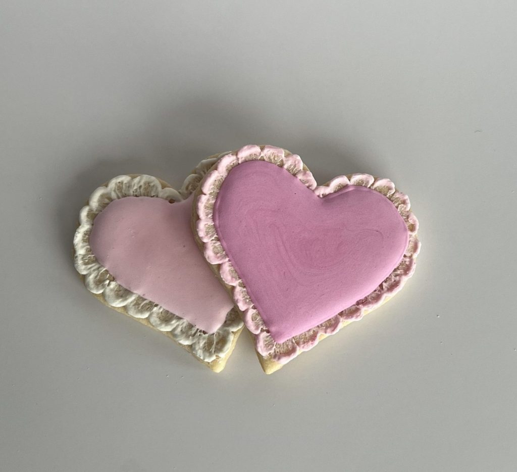 Pink Lace Hearts